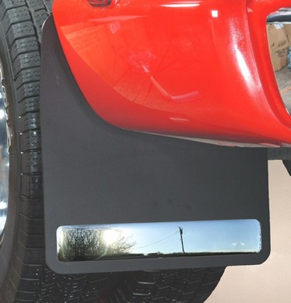 Husky Liners Universal Black Top Stainless Dually Mud Flaps